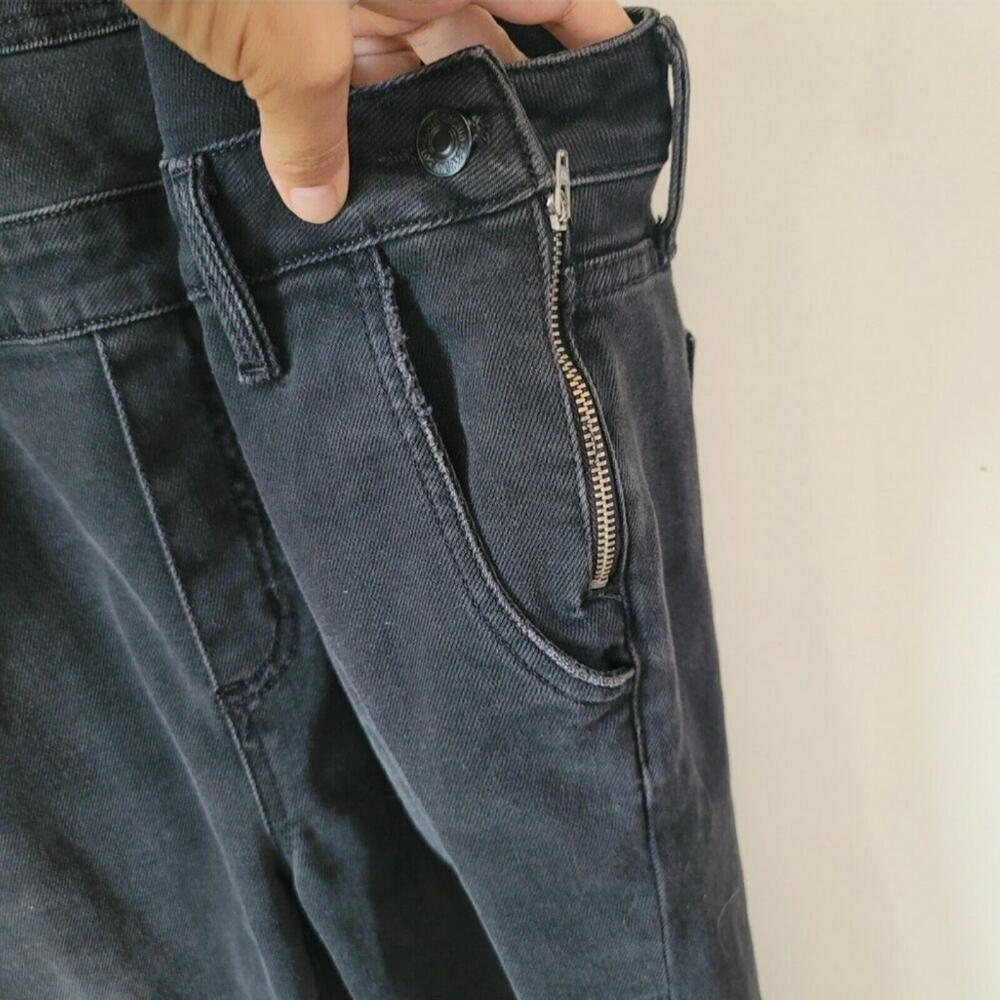 Black Orchid denim jean the Skinny Overall Black carbonite size 29  faded black - Picture 4 of 8